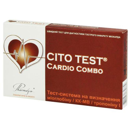 Фото Тест-система Cito Test Cardio Combo (Цито Тест Кардио Комбо) на определение миоглобина